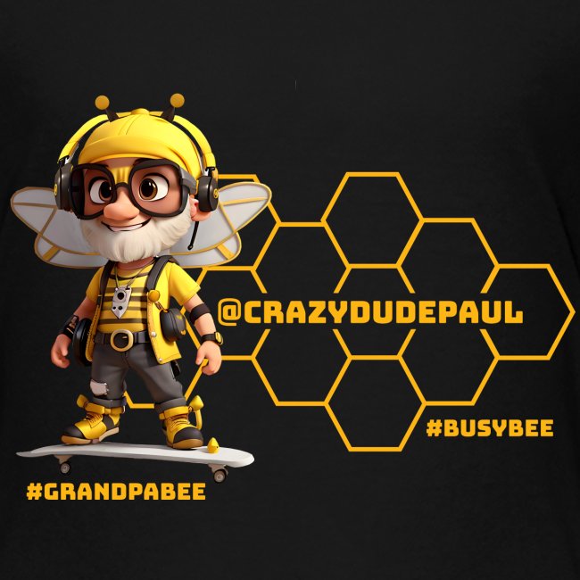 Grandpa Bee on Skateboard - Landscape design